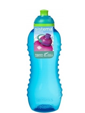 Sistema drikkedunk squeeze itsy bitsy i blå 460 ml